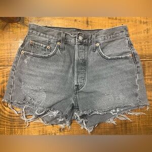 Women’s Levi’s 501 Distressed Jean Shorts 29W